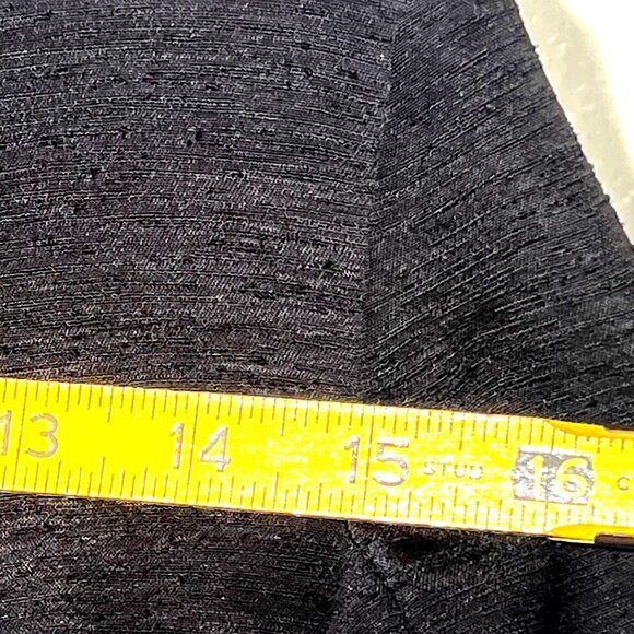 VTG Portfolio Black Blazer Size 7-8 With Satin Lapels & Cuffs USA Office Evening - Picture 13 of 13